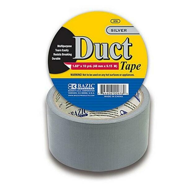 Bazic Products Bazic 1.88 in. x 10 Yards Silver Duct Tape, 36PK 978